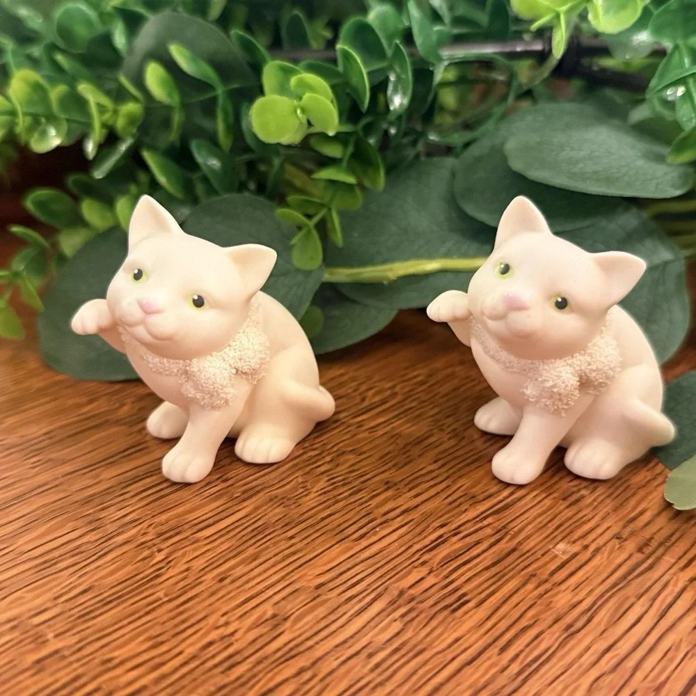 Department 56 Easter Kittens Pair‎ 1999 Vintage Spring Cats Figurines
